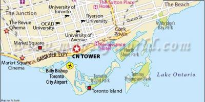 Mappa della CN tower di Toronto