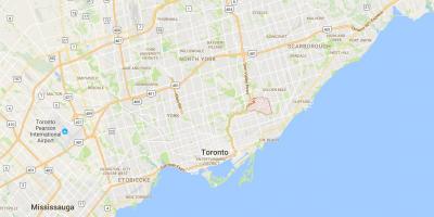 Mappa di La mulattiera distretto di Toronto