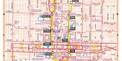 Mappa della stazione della Metropolitana di Toronto