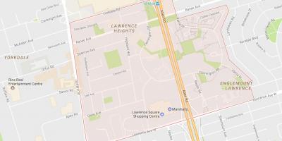 Mappa di Lorenzo Heights, quartiere di Toronto
