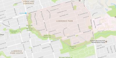 Mappa di Lawrence Park nel quartiere di Toronto