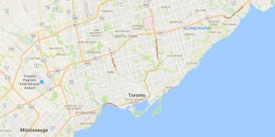 Mappa di Arachidi distretto di Toronto