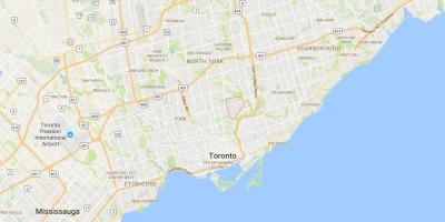 Mappa di distretto di Leaside Toronto