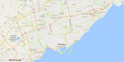 Mappa di Morningside distretto di Toronto