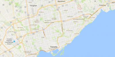 Mappa di Morningside Heights, distretto di Toronto