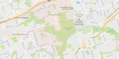 Mappa di Morningside quartiere di Toronto