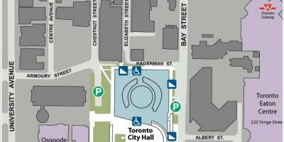 Mappa di Municipio di Toronto