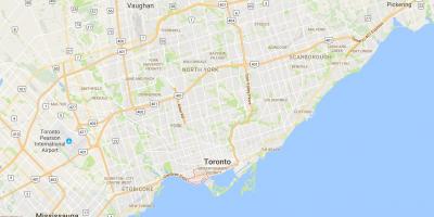 Mappa di Niagara district di Toronto