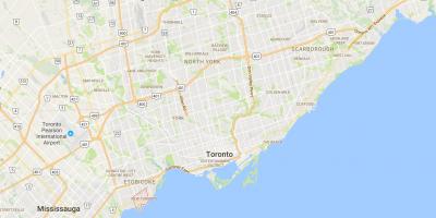 Mappa di New Toronto district di Toronto