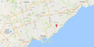 Mappa di Oakridge distretto di Toronto
