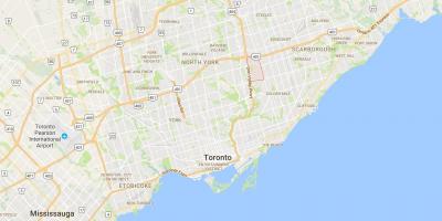 Mappa di Parkwoods distretto di Toronto