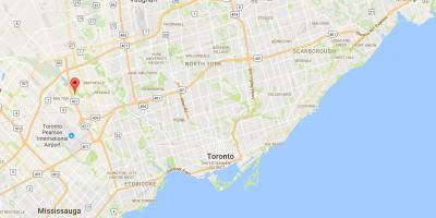 Mappa del Quartiere distretto di Toronto