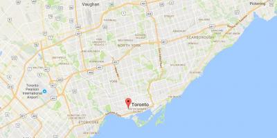 Mappa di Queen Street West Toronto