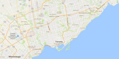Mappa di Richview distretto di Toronto