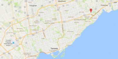 Mappa di Rouge distretto di Toronto