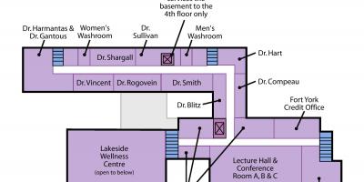Mappa di San Giuseppe centro Salute di Toronto Sunnyside livello 2