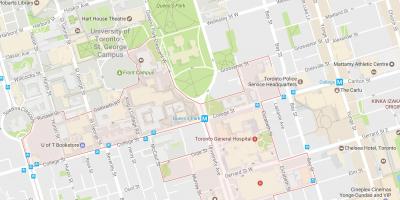 Mappa di Scoperta Quartiere quartiere di Toronto