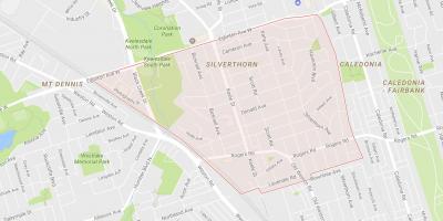 Mappa di Silverthorn quartiere di Toronto