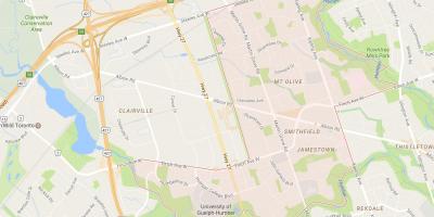 Mappa di Smithfield di vicinato di vicinato Toronto