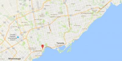Mappa di Stonegate-Queensway distretto di Toronto