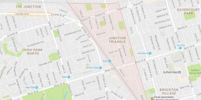 Mappa di Giunzione Triangolo quartiere di Toronto
