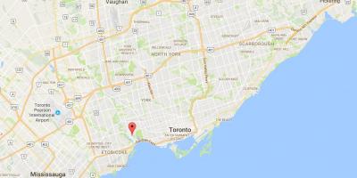 Mappa di Swansea distretto di Toronto