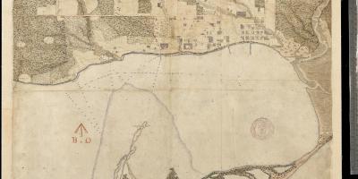 La mappa della terra di York, Toronto, prima centure 1787-1884