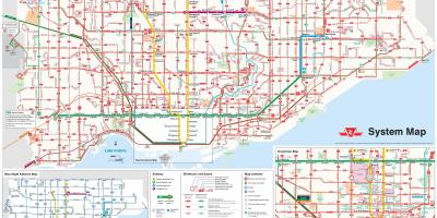 Mappa di Toronto bus