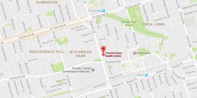 Mappa di Toronto Grazia e il Centro di Salute