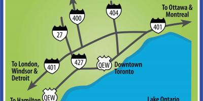 Mappa di Toronto strade