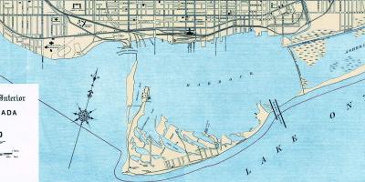 Mappa di Toronto Porto 1906