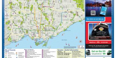 Mappa di tourism Toronto