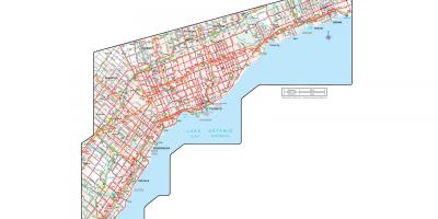 Mappa di Strada ufficiale dell'Ontario