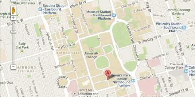 Mappa di università di Toronto St George