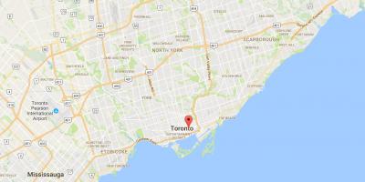 Mappa della Città Vecchia distretto di Toronto