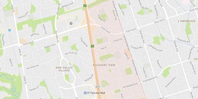 Mappa di Piacevole Vista sul quartiere di Toronto