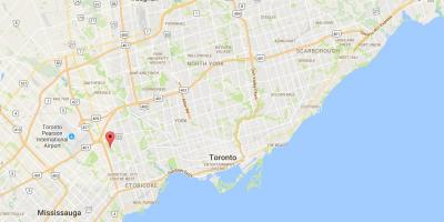 Mappa di West Deane Park district di Toronto
