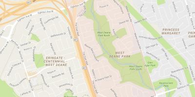 Mappa di West Deane Park nel quartiere di Toronto
