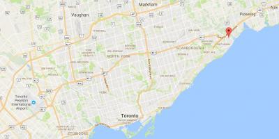 Mappa di West Rouge distretto di Toronto