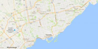 Mappa di Westminster–Branson distretto di Toronto