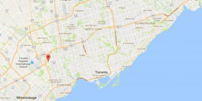 Mappa di Willowridge distretto di Toronto