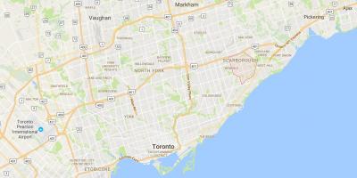 Mappa di Woburn distretto di Toronto
