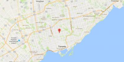 Mappa di Yonge e Eglinton distretto di Toronto